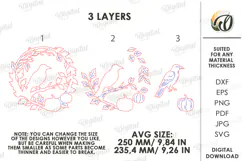 Halloween Wreaths Laser Cut. Door Sign. Wall Hanger SVG Product Image 4