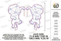 Plant Pot Decor Laser Cut. Plant Pot Hanger. Lion SVG Product Image 2