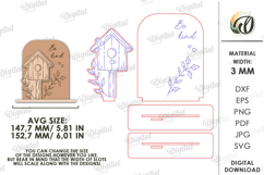 3D Hand Drawn Style Stand Laser Cut. Stand Decor SVG Product Image 2