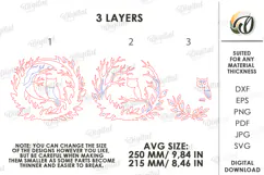 Halloween Wreaths Laser Cut. Door Sign. Wall Hanger SVG Product Image 6
