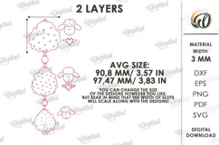 Sheep Decor Laser Cut. Standing Decor. Hanging Ornament SVG Product Image 3