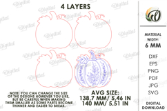 3D Fall Stands Bundle Laser Cut. Standing Home Decor SVG Product Image 5