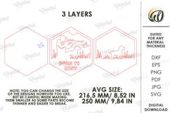 3D Hunting Sign Laser Cut. Wall Decor. Born To Hunt SVG Product Image 2