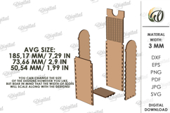 3D Eyeglasses Box Laser Cut. Eyeglass Tray SVG Product Image 2