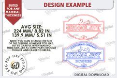 Easter Retro Signs Laser Cut Bundle. Easter Decor SVG Product Image 6