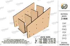 Remote Control Holder Laser Cut. Storage Box SVG Product Image 2