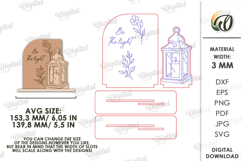 3D Handdraw Style Stand Laser Cut. Stand Decor SVG Product Image 2