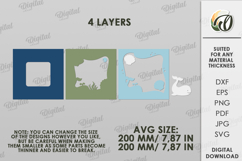 3D Baby Photo Frames Bundle. Birth Stats Shadow Box Papercut Product Image 7