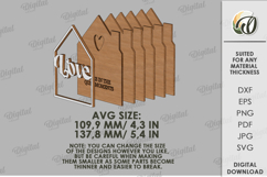 3D Love Decor Laser Cut. Stand Decor SVG Product Image 2