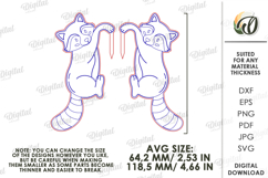 Plant Pot Decor Laser Cut. Plant Pot Hanger. Raccoon SVG Product Image 2