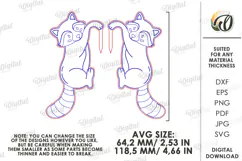 Plant Pot Decor Laser Cut. Plant Pot Hanger. Raccoon SVG Product Image 2