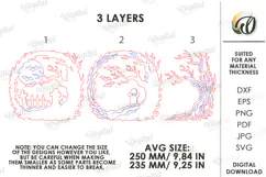 Halloween Wreaths Laser Cut. Door Sign. Wall Hanger SVG Product Image 6