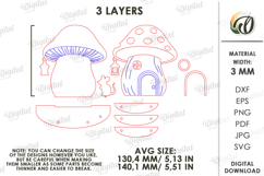 3D Halloween Baseboard Door Laser Cut. Halloween Decor SVG Product Image 2