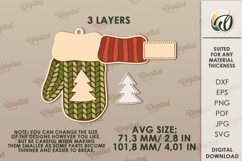 Christmas Sweater Ornament Laser Cut. Christmas Decor SVG Product Image 2