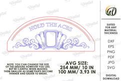 Playing Card Holder Laser Cut. Playing Card Stand SVG Product Image 2