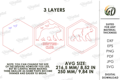 3D Hunting Sign Laser Cut. Wall Decor. Hunting Club SVG Product Image 2