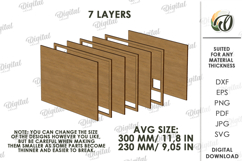 Light Up Wall Art Laser Cut. Led Wall Decor SVG Product Image 2