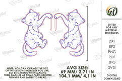Plant Pot Decor Laser Cut. Plant Pot Hanger. Cat SVG Product Image 2