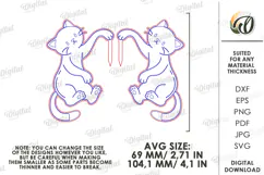 Plant Pot Decor Laser Cut. Plant Pot Hanger. Cat SVG Product Image 2