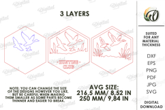 3D Hunting Sign Laser Cut. Wall Decor. Hunting Club SVG Product Image 2
