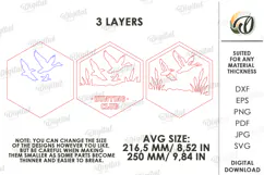 3D Hunting Sign Laser Cut. Wall Decor. Hunting Club SVG Product Image 2