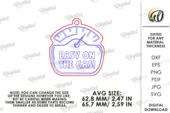 Father's Day Car Charm Laser Cut. Car Accessory SVG Product Image 2
