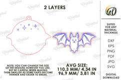 Halloween Hanging Ornament Laser Cut. Wall Decor SVG Product Image 2