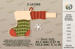 Christmas Sweater Ornament Laser Cut. Christmas Decor SVG Product Image 2