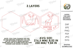 3D Hunting Sign Laser Cut. Wall Decor. Hunting Life SVG Product Image 2