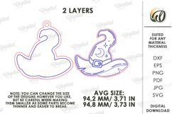 Halloween Hanging Ornament Laser Cut. Wall Decor SVG Product Image 2