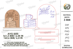 3D Hand Drawn Style Stand Laser Cut. Stand Decor SVG Product Image 2
