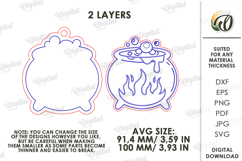 Halloween Hanging Ornament Laser Cut. Wall Decor SVG Product Image 2