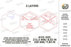 3D Fishing Sign Laser Cut. Wall Decor. Eat Sleep Fishing SVG Product Image 2