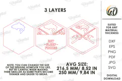 3D Fishing Sign Laser Cut. Wall Decor. Eat Sleep Fishing SVG Product Image 2