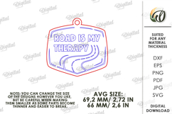 Father's Day Car Charm Laser Cut. Car Accessory SVG Product Image 2