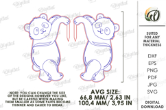Plant Pot Decor Laser Cut. Plant Pot Hanger. Panda SVG Product Image 2