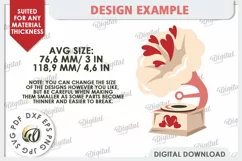 Valentine's Layered Card Paper Cut. Love Sign SVG. Music SVG Product Image 3