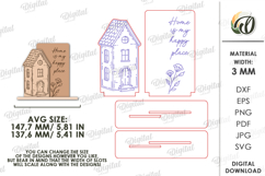 3D Hand Drawn Style Stand Laser Cut. Stand Decor SVG Product Image 2