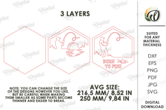 3D Fishing Sign Laser Cut. Wall Decor. Born To Fish SVG Product Image 2