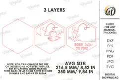 3D Fishing Sign Laser Cut. Wall Decor. Born To Fish SVG Product Image 2