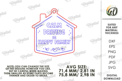 Father's Day Car Charm Laser Cut. Car Accessory SVG Product Image 2