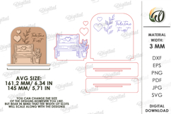 3D Hand Drawn Style Stand Laser Cut. Stand Decor SVG Product Image 2
