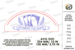 Playing Card Holder Laser Cut. Playing Card Stand SVG Product Image 2