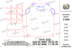Keychain Display Bundle Laser Cut. Keyring Holder Stand SVG Product Image 9