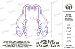 Plant Pot Decor Laser Cut. Plant Pot Hanger. Chameleon SVG Product Image 2