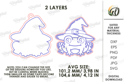Halloween Hanging Ornament Laser Cut. Wall Decor SVG Product Image 2