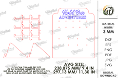 Keychain Display Bundle Laser Cut. Keyring Holder Stand SVG Product Image 10
