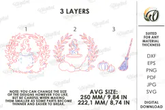 Halloween Wreaths Laser Cut. Door Sign. Wall Hanger SVG Product Image 6
