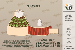 Christmas Sweater Ornament Laser Cut. Christmas Decor SVG Product Image 2