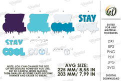3D Layered Papercut Wall Decor. Wall Art SVG. Stay cool Product Image 2